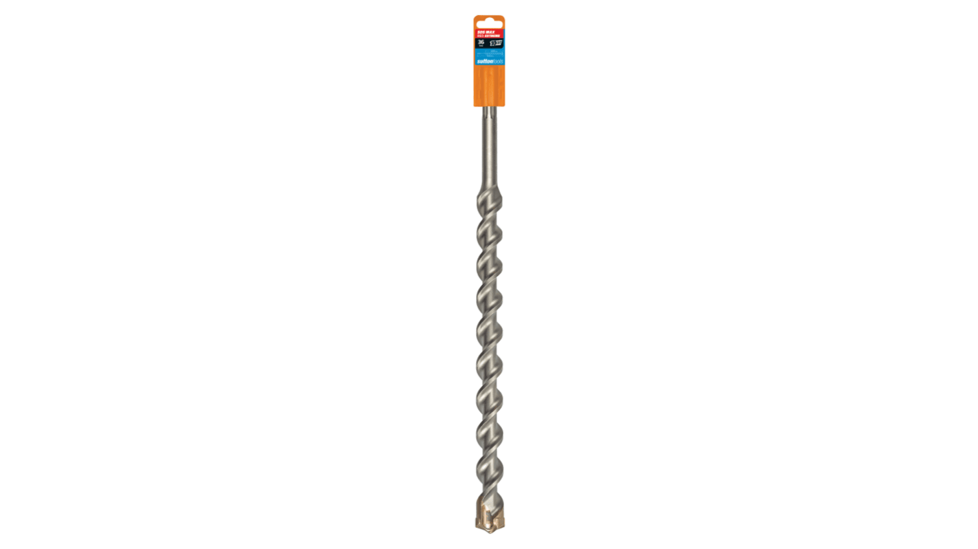 Sutton Tools Tungsten Carbide Masonry Drill Bit for Masonry, 36mm Diameter, 540 mm Overall