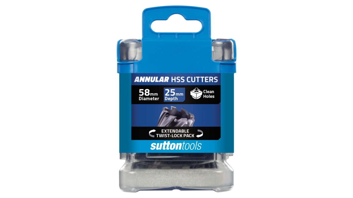 Sutton Tools HSS 58mm Cutting Diameter Magnetic Drilling Hole Cutter