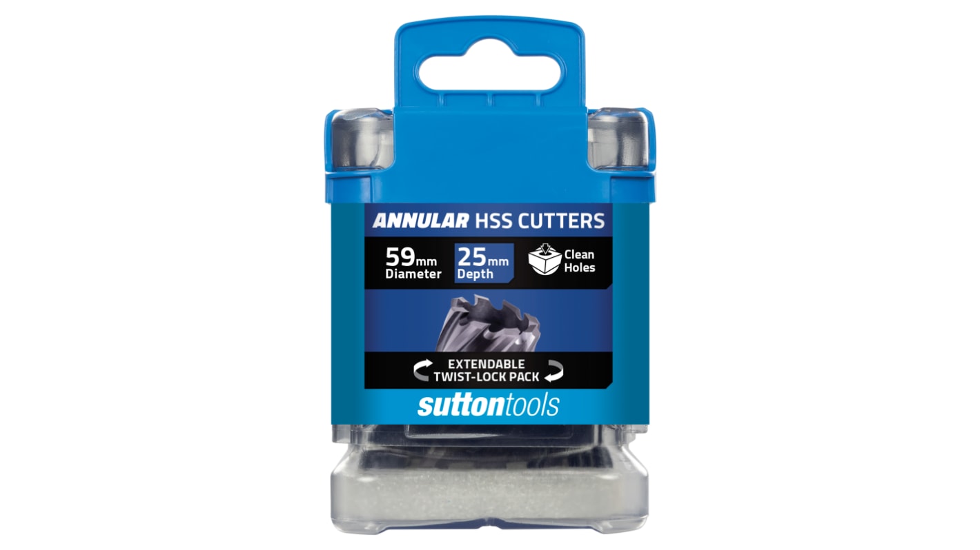 Sutton Tools HSS 59mm Cutting Diameter Magnetic Drilling Hole Cutter