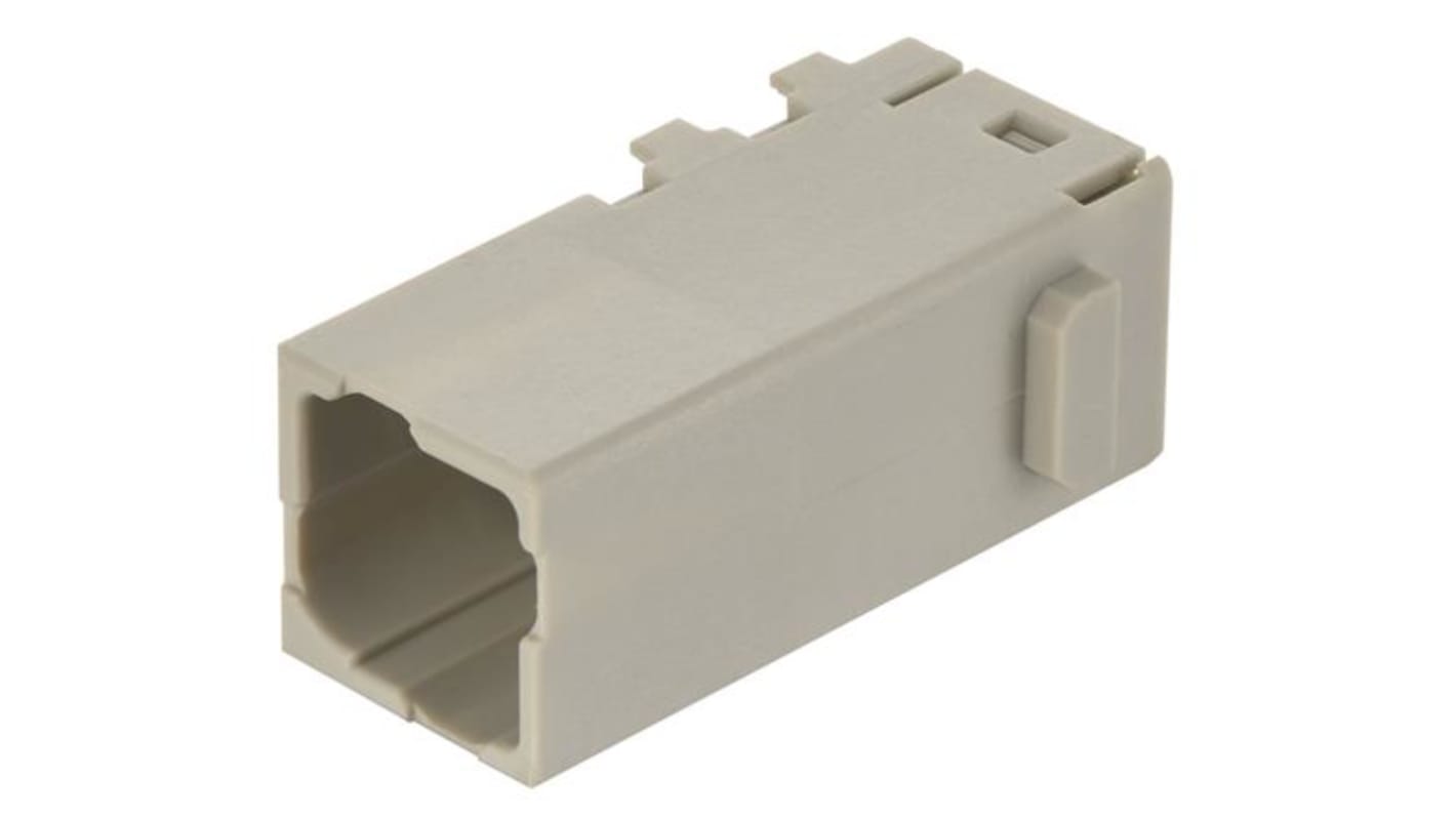 HARTING Crimp Connector Cube, 4 Way, 16A, Male, Han-Modular, Han-Domino, Cable Mount, 400 V