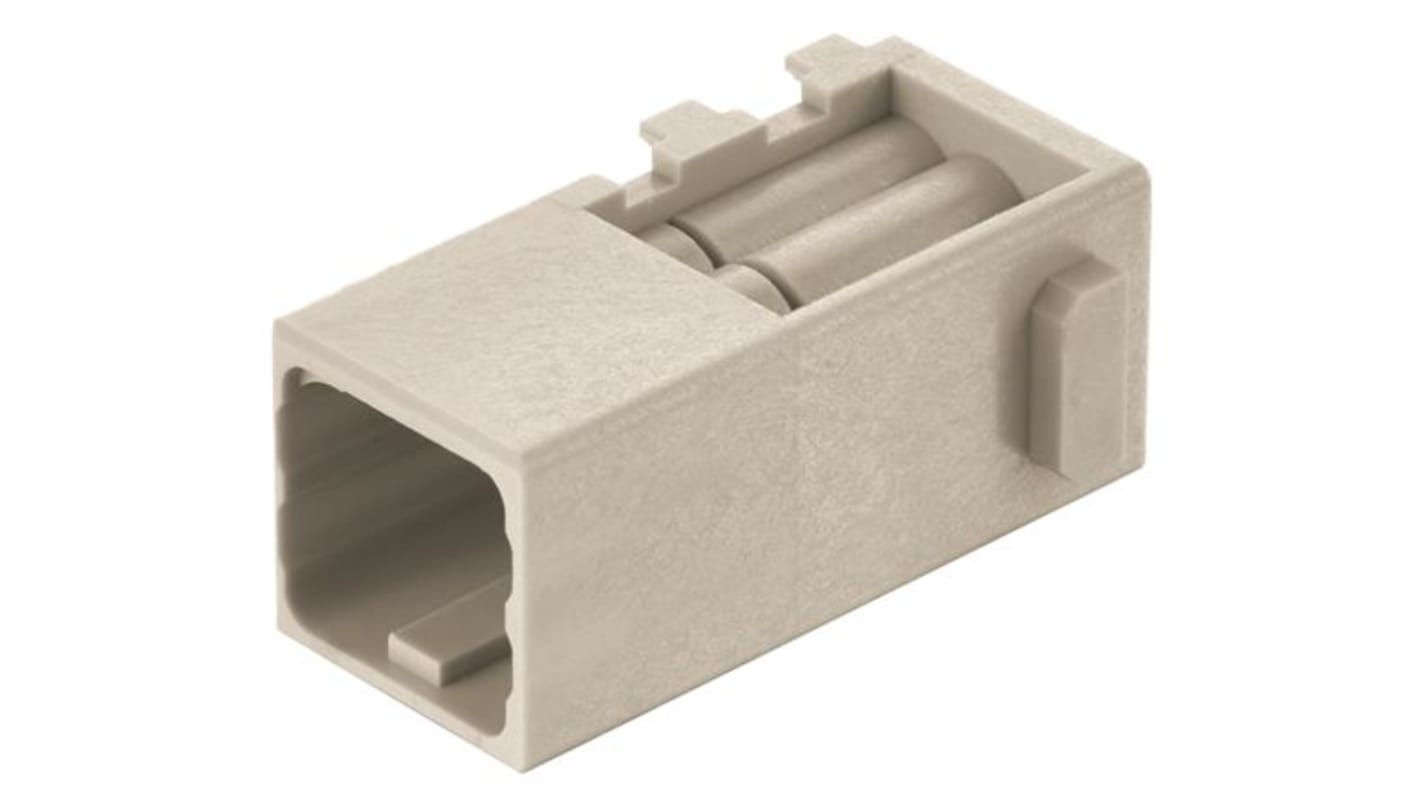 HARTING Crimp Connector Cube, 6 Way, 10A, Male, Han-Modular, Han-Domino, Cable Mount, 250 V