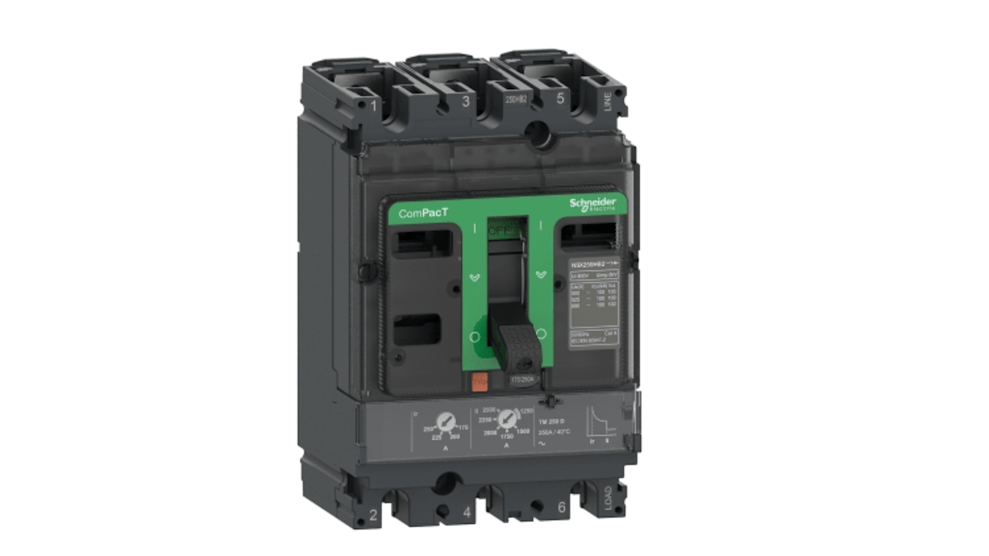 Schneider Electric, ComPacT MCCB 3P 40A, Fixed Mount