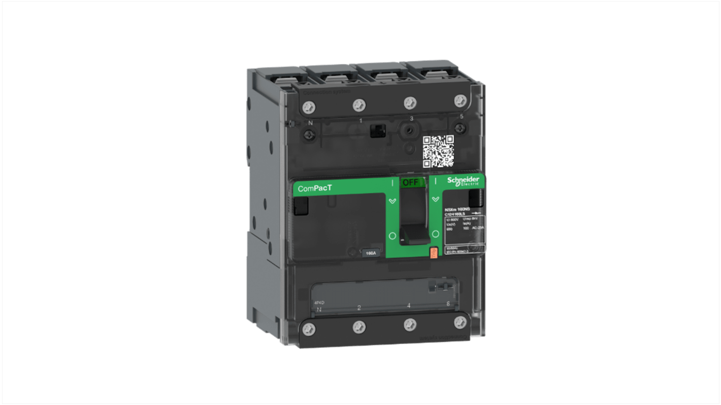 Schneider Electric NSXmNA Trennschalter 4-polig, 100A, ComPacT der neuen Generation Geschlossen