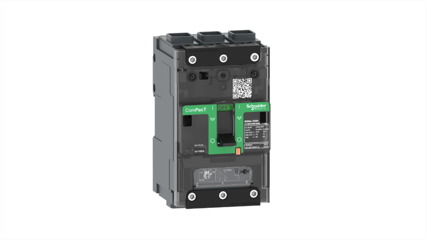 MCCB Schneider Electric, 3 Polos, 40A, Montaje fijo, ComPacT, NSXmB