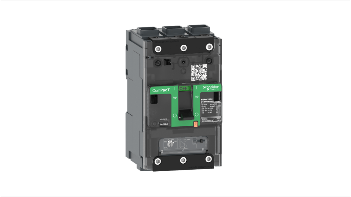 Schneider Electric, ComPacT MCCB 3P 40A, Fixed Mount
