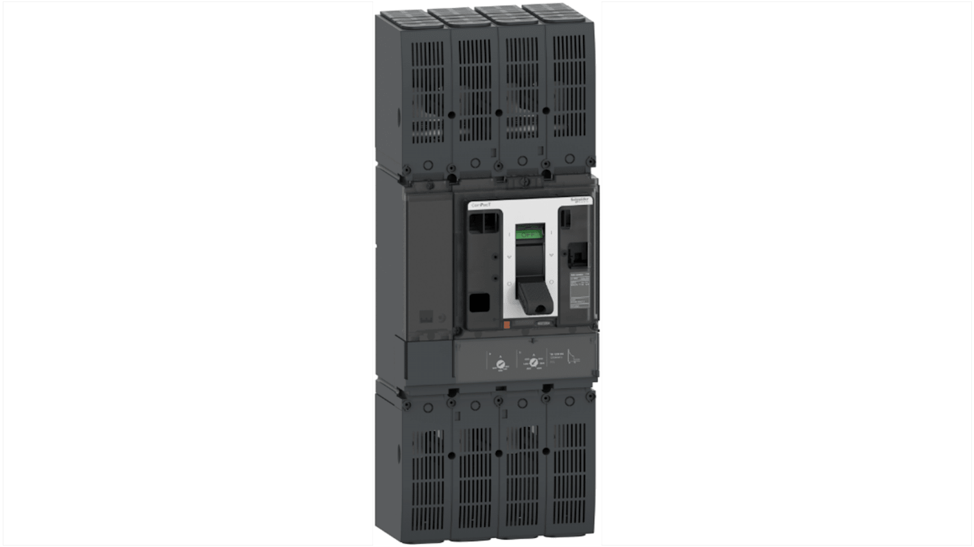 MCCB Schneider Electric, 2 Polos, 1kA, Montaje fijo, Nueva generación ComPacT, NSX1200NDC