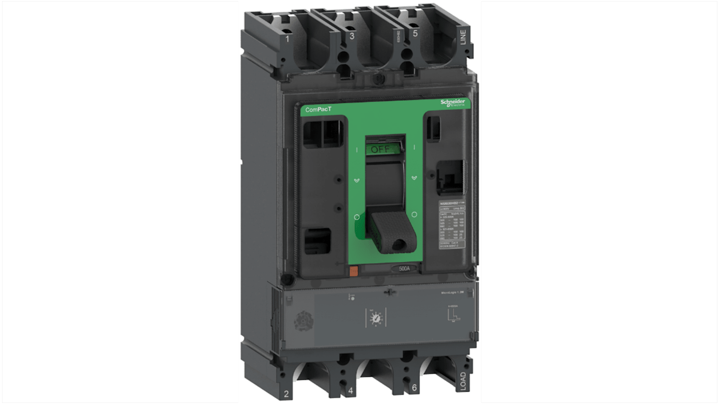 Disjoncteur Schneider Electric ComPacT 3 pôles, 320A, montage fixe