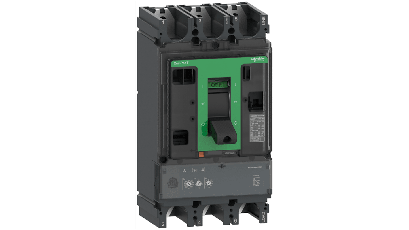Schneider Electric, ComPacT MCCB 3P 320A, Fixed Mount