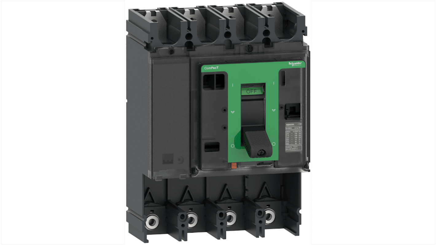 Schneider Electric ComPacT NSX, Leistungsschalter MCCB 4-polig, 400A, Fest