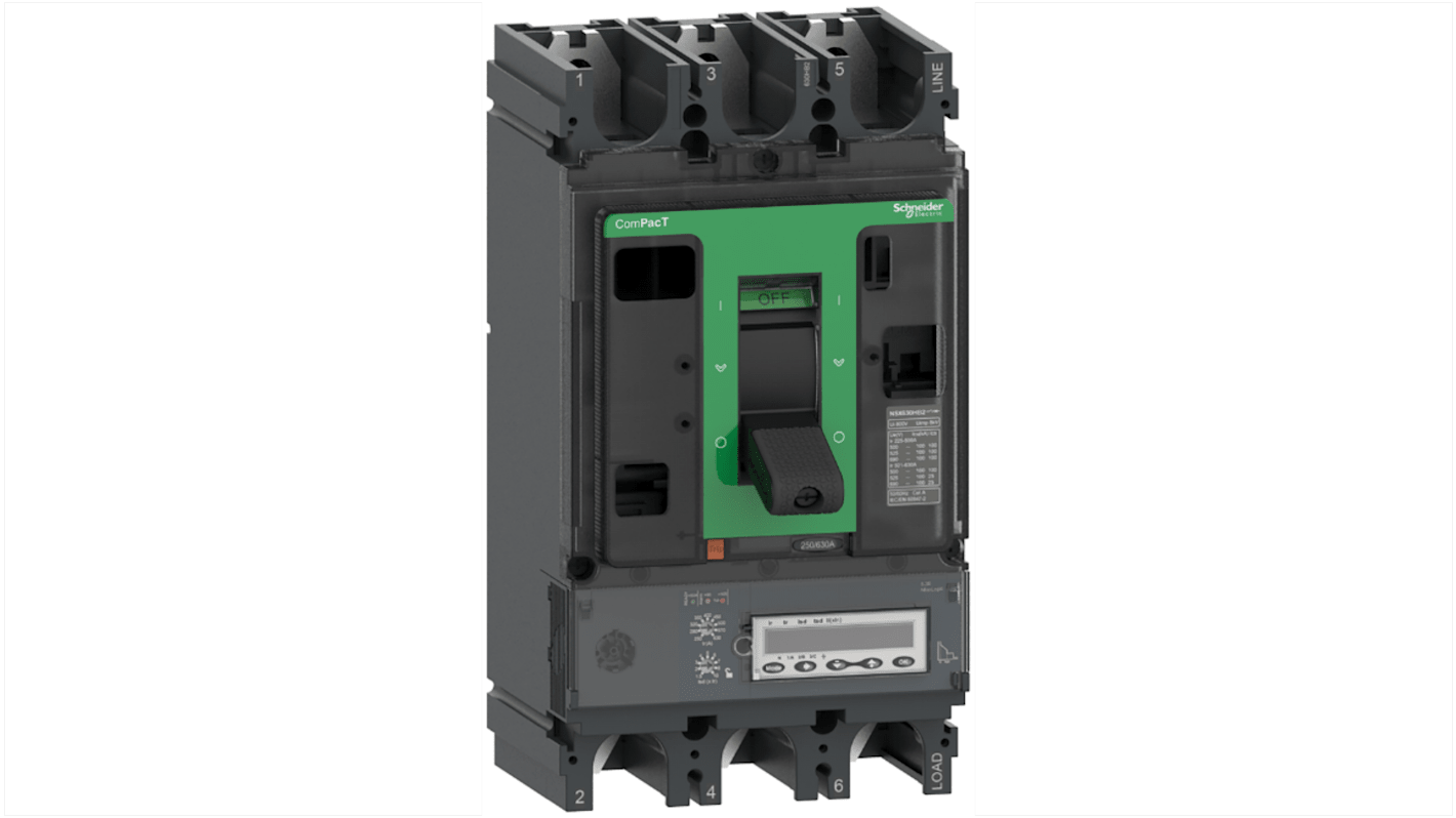 Disjoncteur Schneider Electric ComPacT 3 pôles, 400A, montage fixe