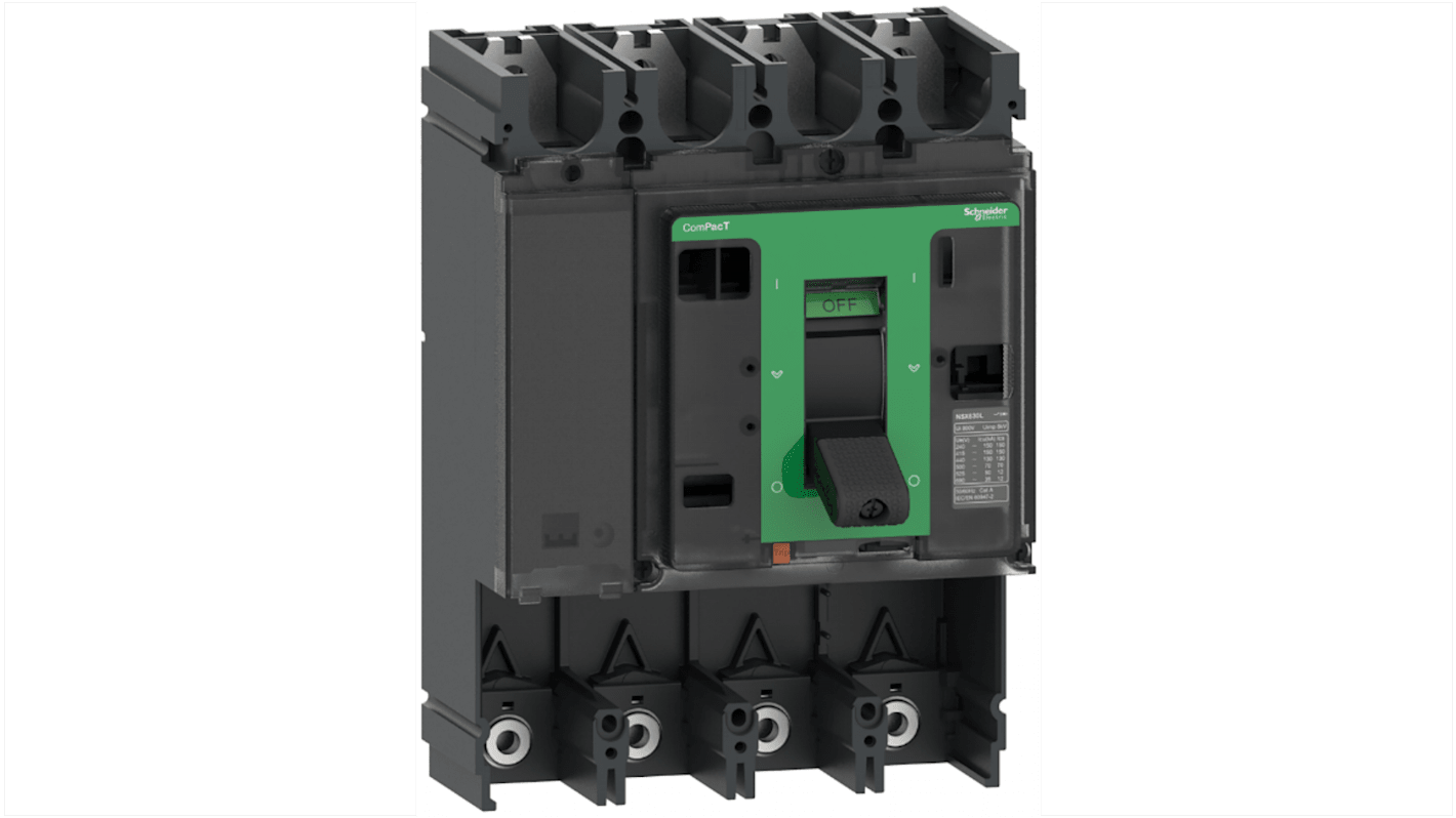 C63S4 | MCCB Schneider Electric, 4 Polos, 630A, Montaje fijo, ComPacT ...