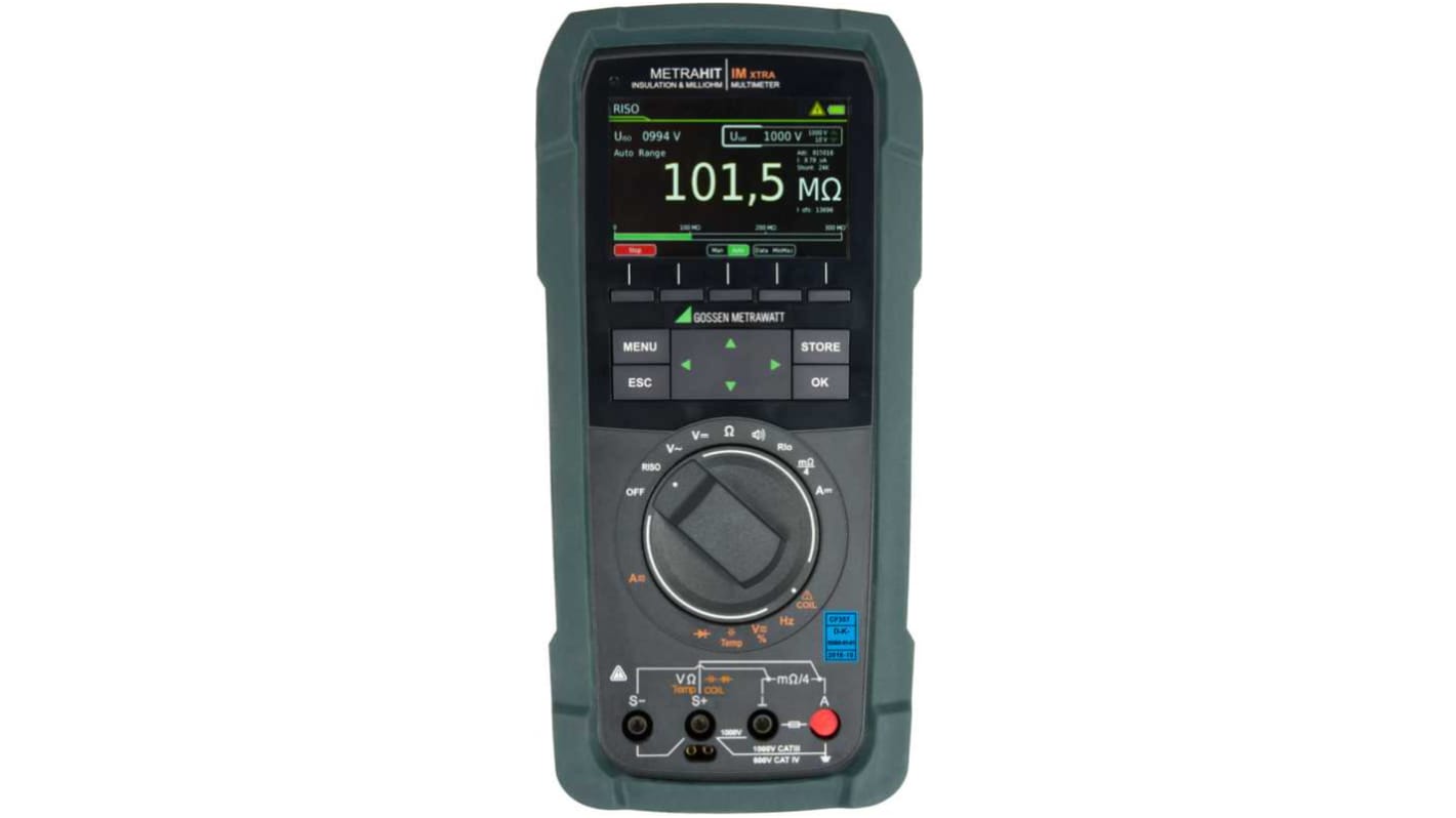 Gossen Metrawatt METRAHIT IM XTRA BT Handheld Digital Multimeter, True RMS