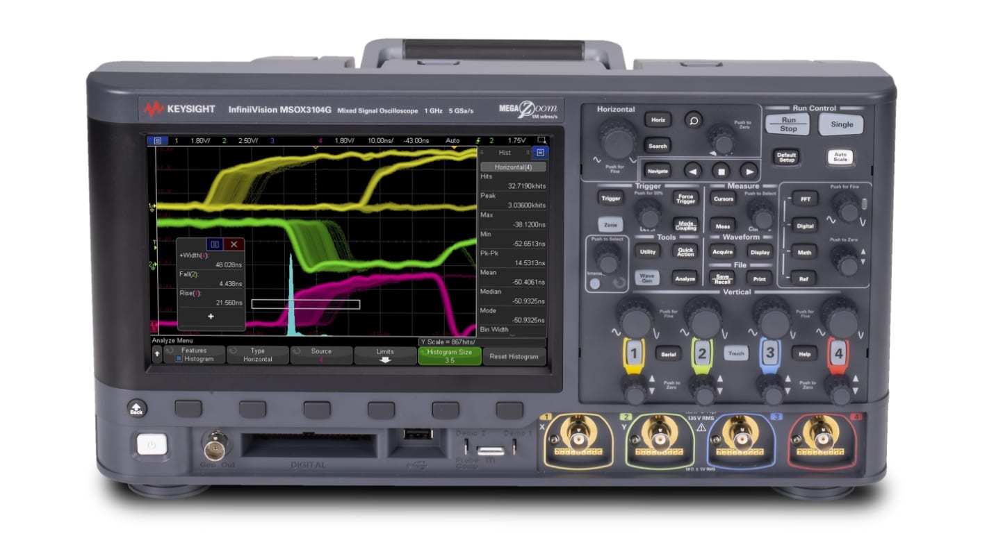 Oscilloscope A signaux mixtes Keysight série DSOXT3B, 100 → 1000MHz