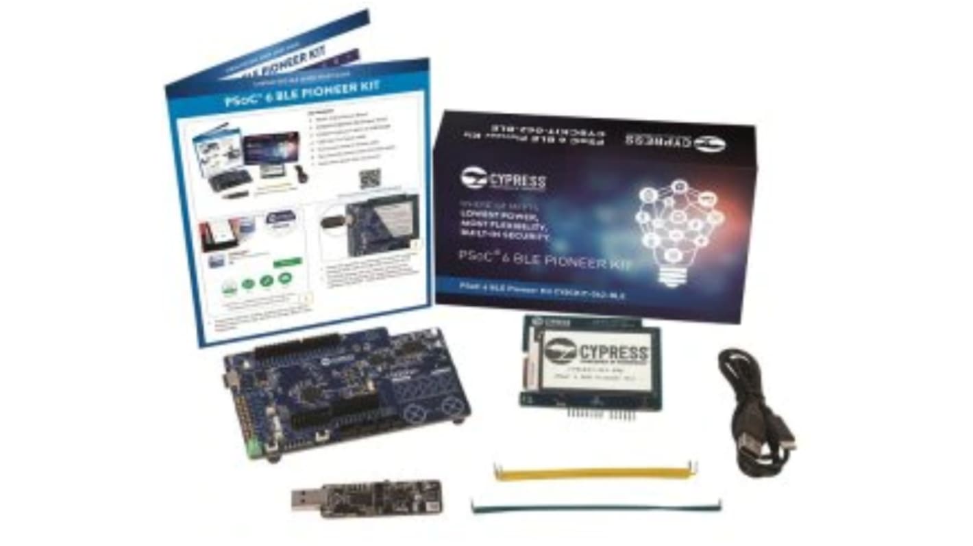 Infineon PSoC 6-BLE Pioneer Kit Evaluierungsplatine Entwicklungstool Microcontroller ARM Cortex M0+, ARM Cortex M4