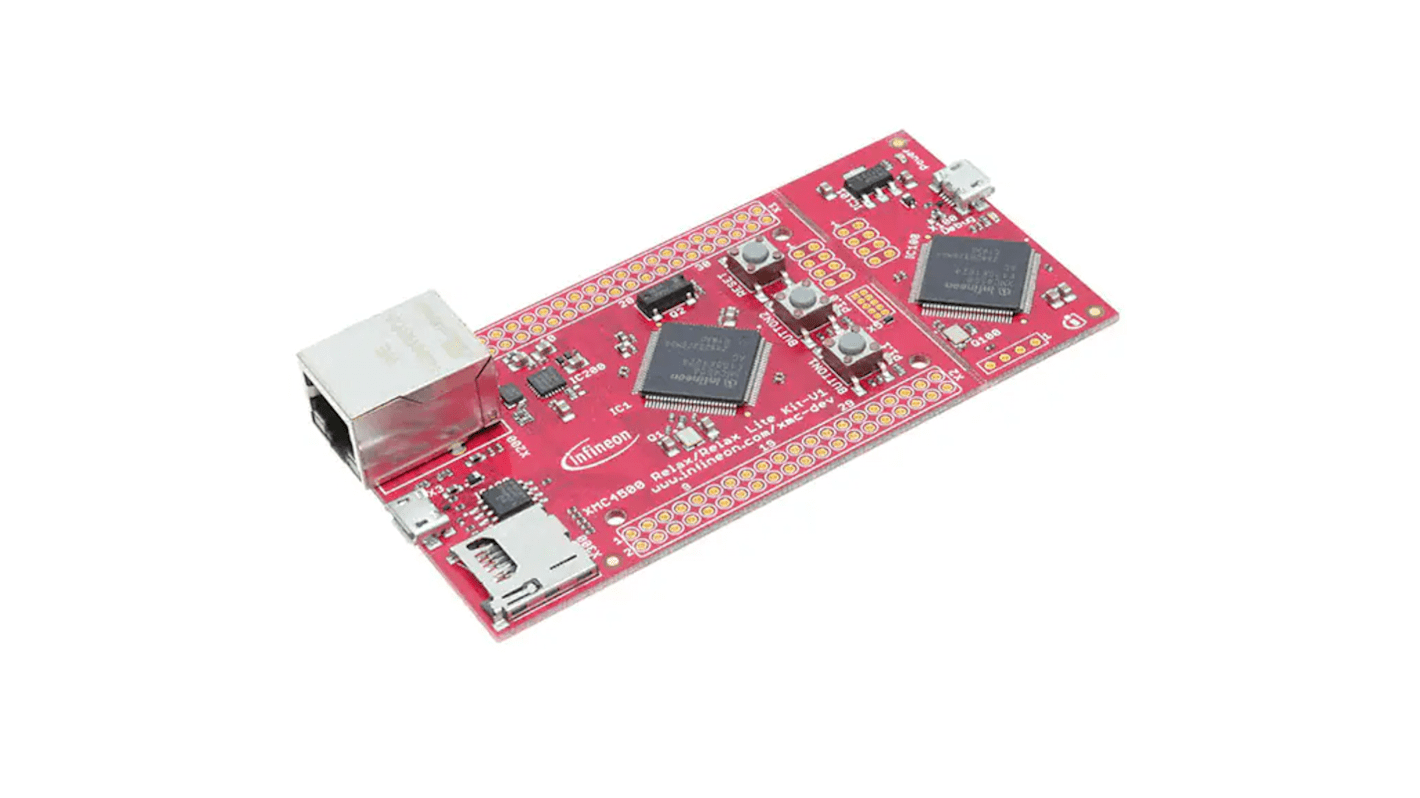 Placa de evaluación XMC4500 Relax Kit de Infineon, con núcleo ARM Cortex M4F