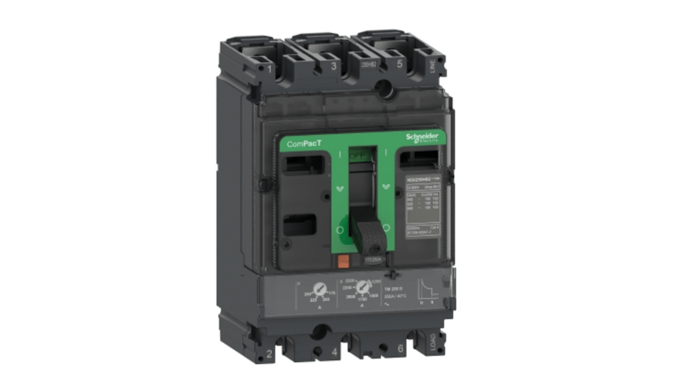 C10B3TM025 | Schneider Electric, ComPacT MCCB 3P 25A, Fixed Mount | RS