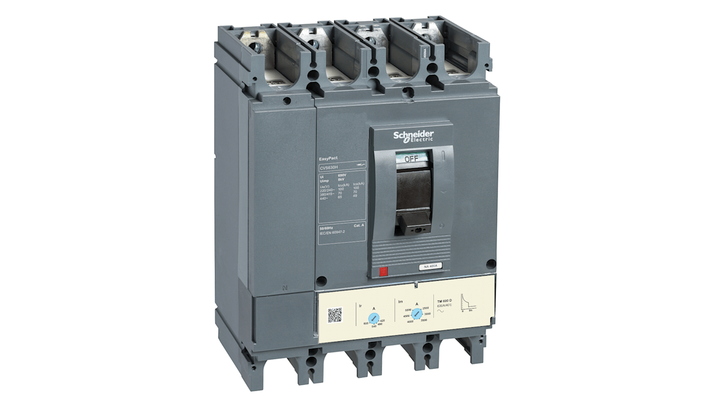 Schneider Electric - Easy Series, EasyPact CVS Circuit breaker 4P 320A, Breaking Capacity 50kA, Fixed Mount