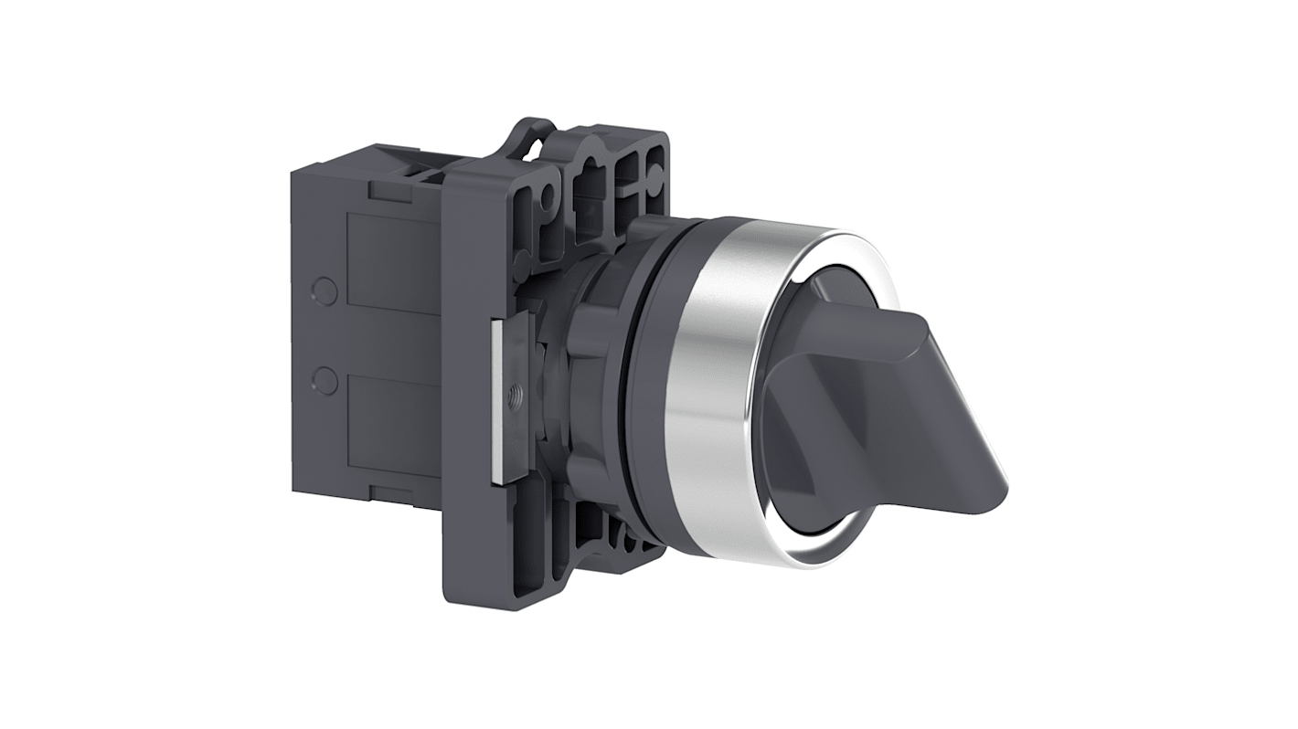 Schneider Electric - Easy Series Selector Switch - (1NO) 22mm Cutout Diameter, Illuminated 2 Positions