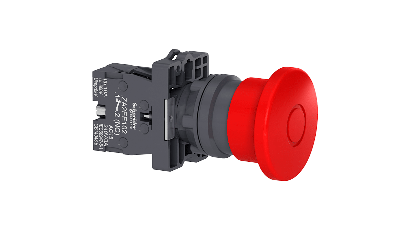 Schneider Electric - Easy Series XA2 Series Emergency Stop Push Button, 22mm Cutout