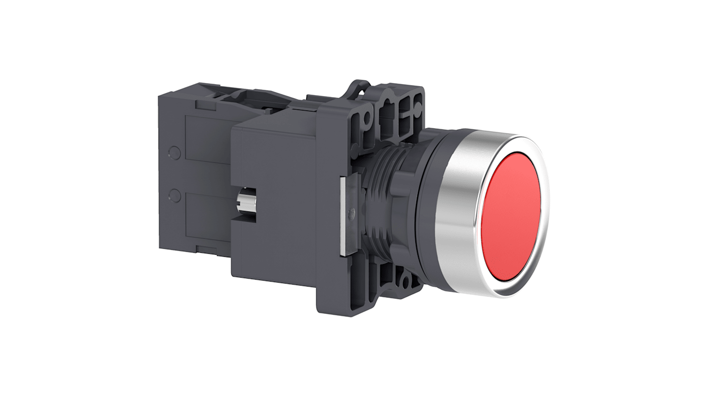 Schneider Electric - Easy Series XA2 Series Illuminated Illuminated Push Button Switch, NO, 1 NO Slow-break, Red LED,