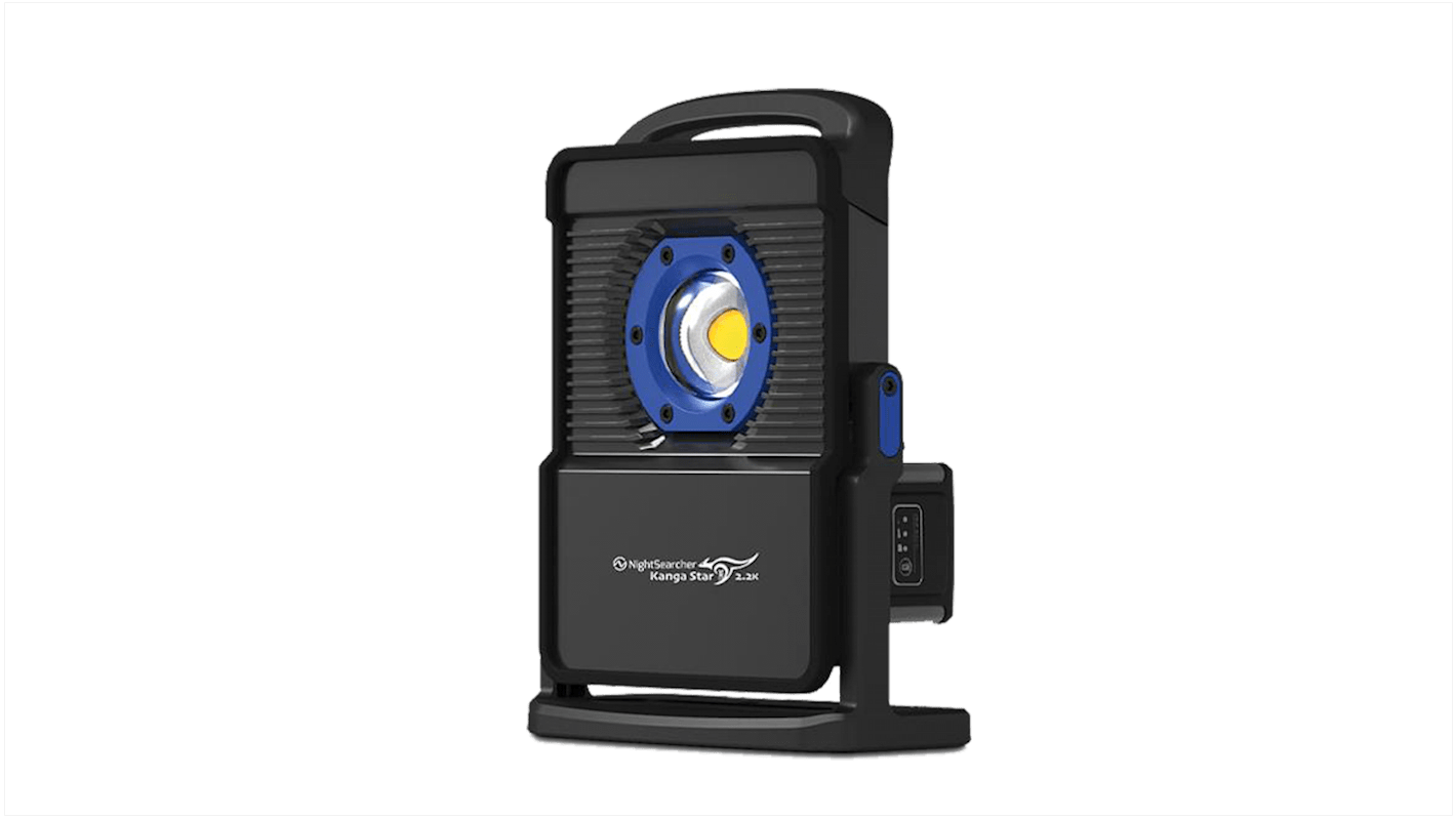 Nightsearcher NSKANGASTAR2.2K-A Rechargeable LED Work Light, Type G - British Plug, 240 V, IP65