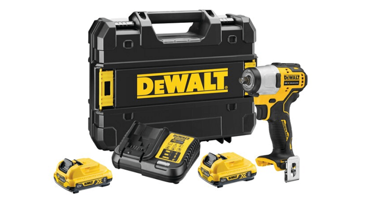 DeWALT 3/8 in 12V, 2Ah Impact Wrench, Euro Plug