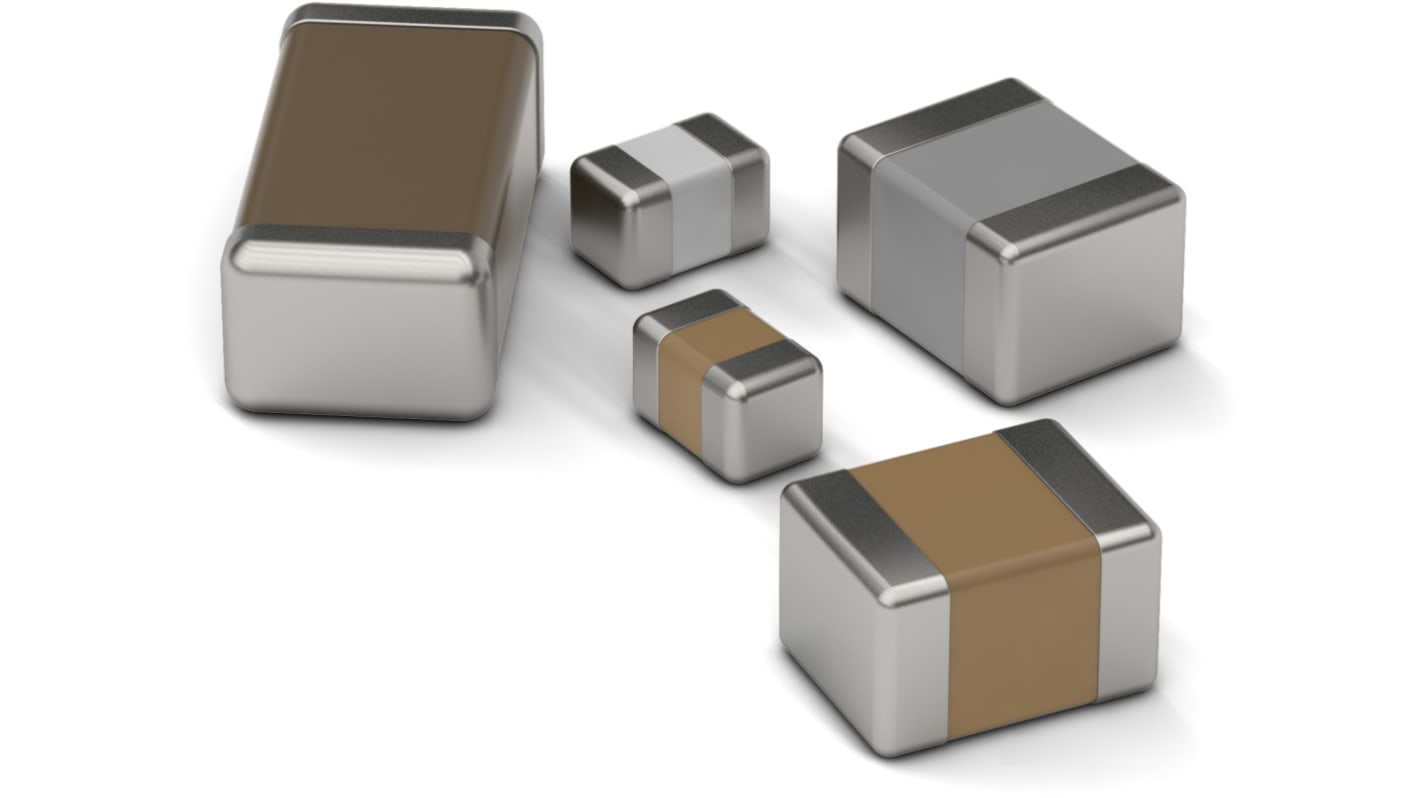 Wurth Elektronik 10μF Multilayer Ceramic Capacitor MLCC, 25V dc V, SMD