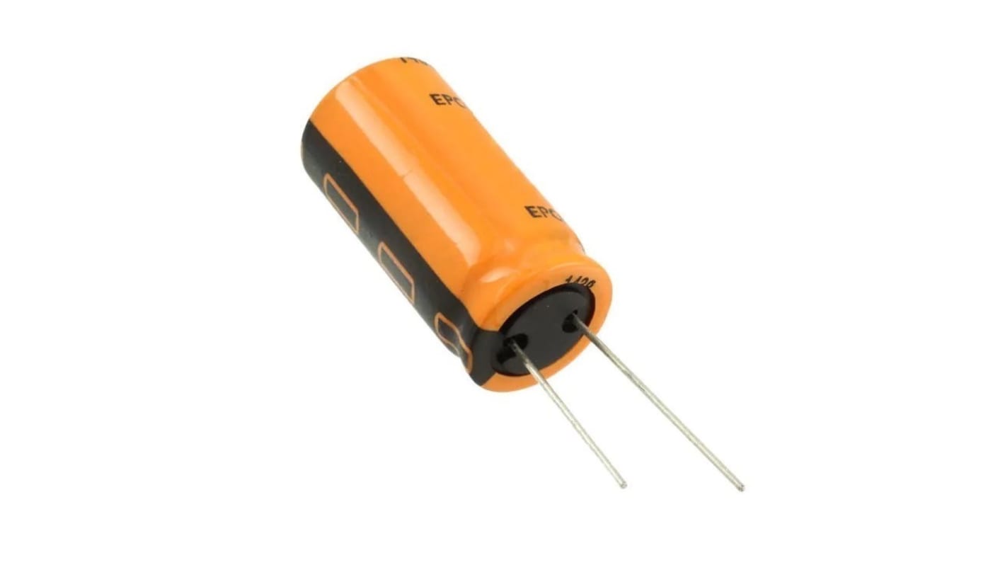 EPCOS B41858, THT Aluminium-Elektrolyt Kondensator 1mF / 16V dc, Ø 10mm, bis 105°C