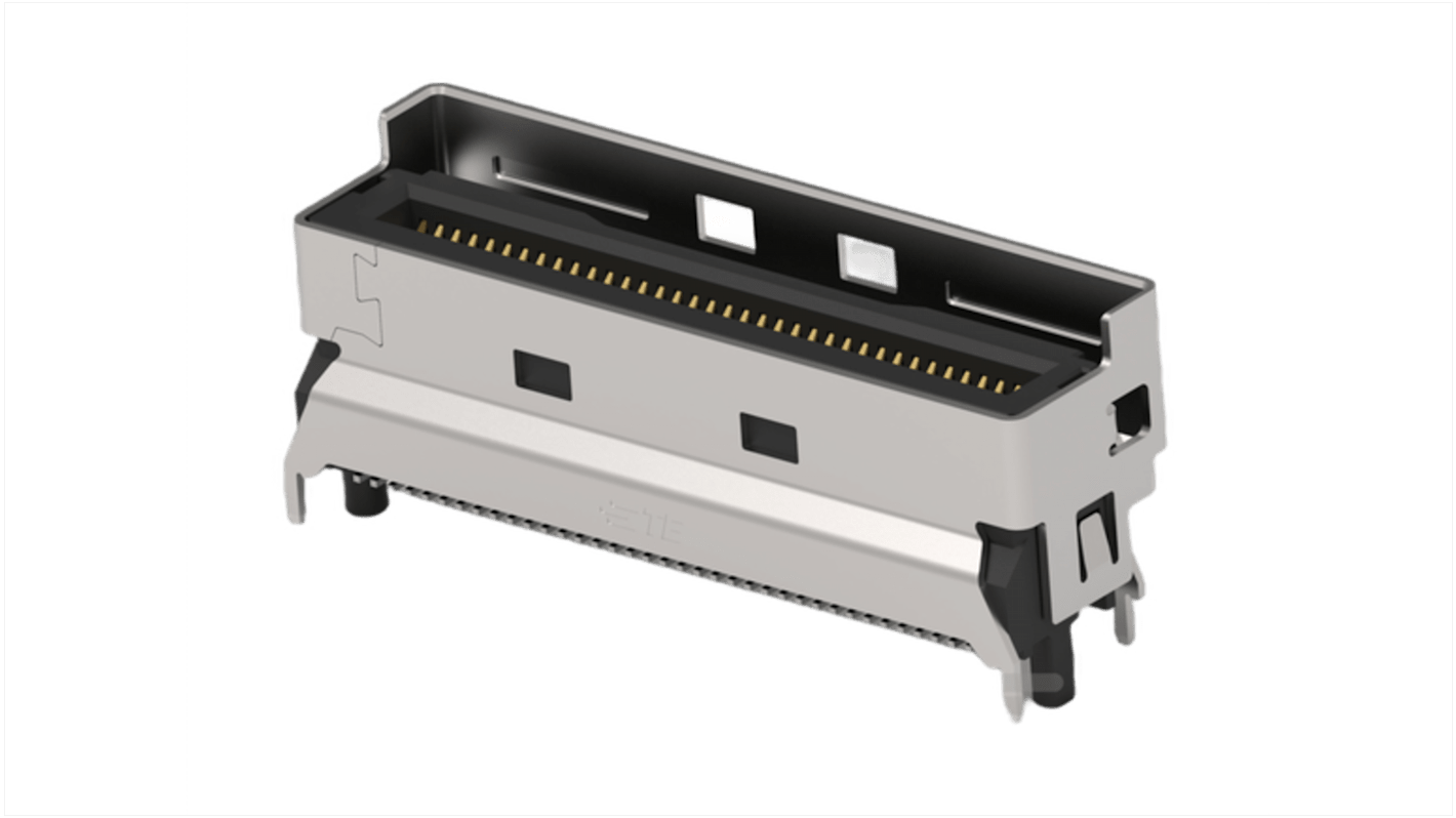 TE Connectivity, Mini Cool Edge I/O Surface Mount Mini I/O Connector Plug, 74 Way, Shielded