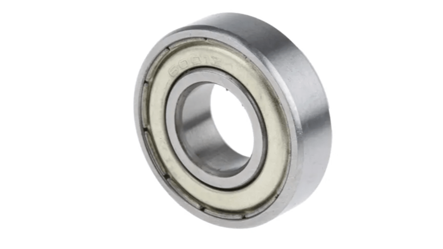 RS PRO 6001-2Z Single Row Deep Groove Ball Bearing- Both Sides Shielded 12mm I.D, 28mm O.D