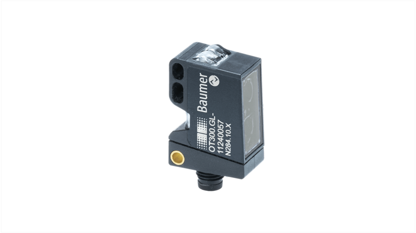 Baumer Background Suppression Photoelectric Sensor, Rectangular Sensor, 1800 mm Detection Range IO-LINK