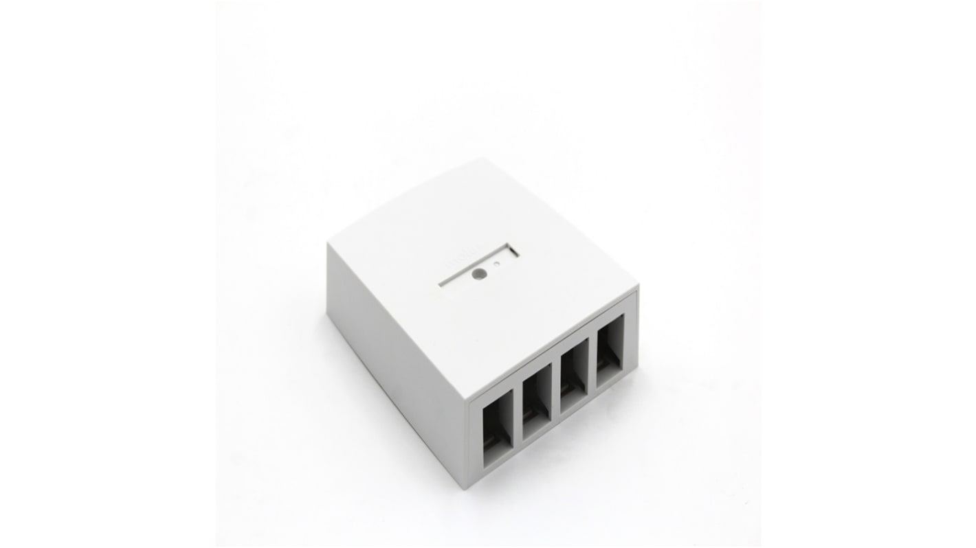 Molex Premise Networks Cat6a Surface Box,With UTP Shield Type