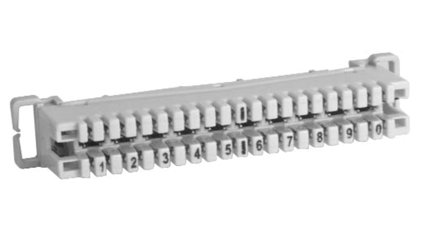 Molex Premise Networks Terminal Block, 10-Way, 20-24 AWG Wire, Crimp Termination