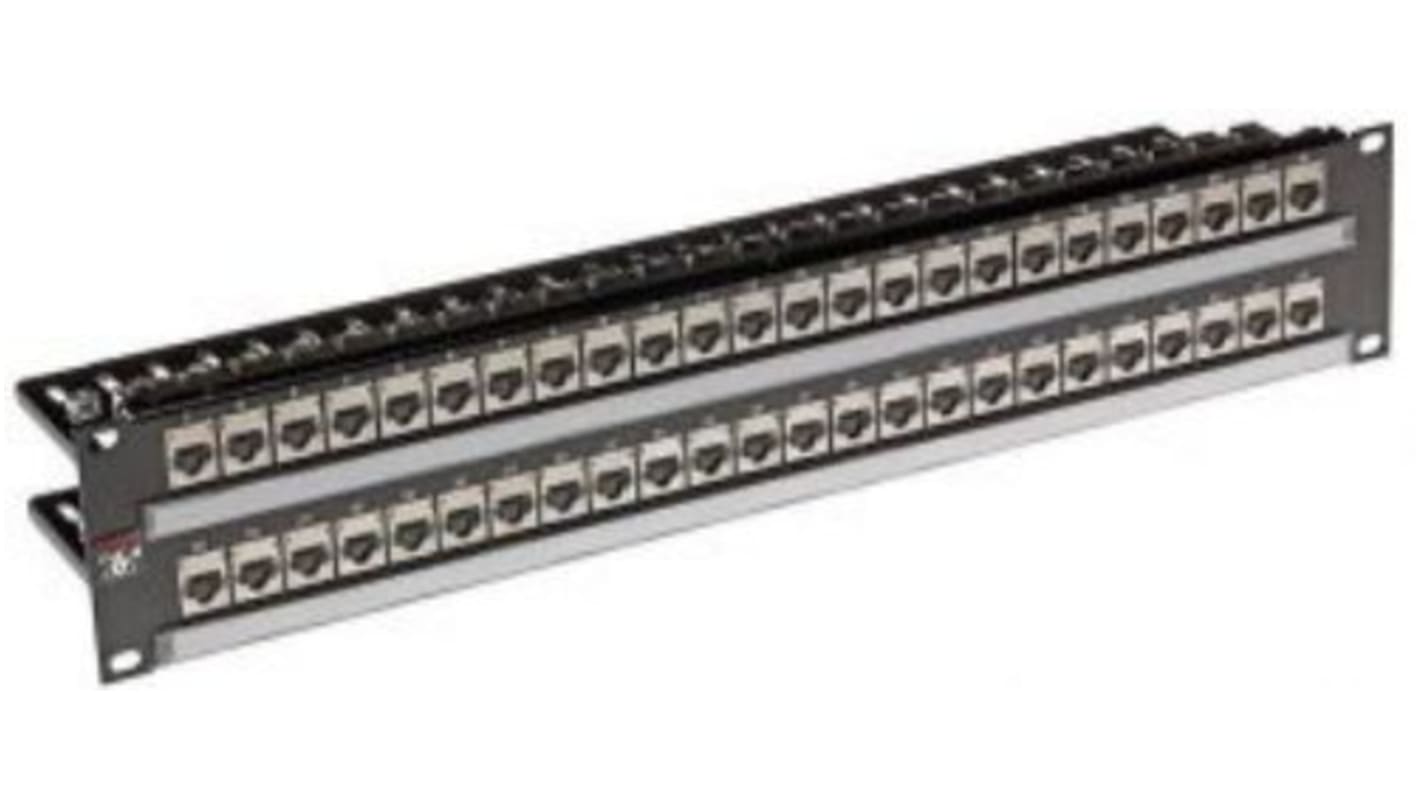 Molex Premise Networks RJ patchpanel, Cat6a, 48 Porte, RJ45, FTP, 2U