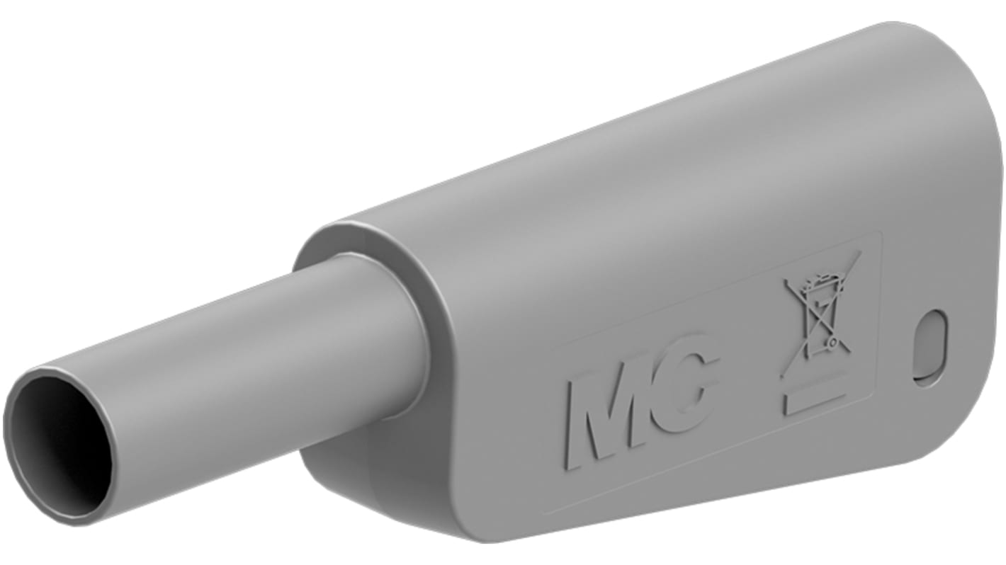 66.2023-28 | Staubli Grey Plug Test Plug, Solder Termination, 32A, 1kV ...