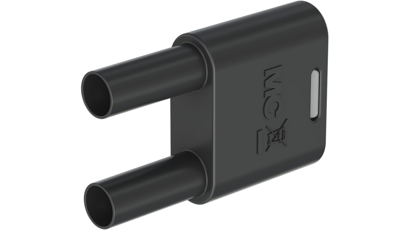 Staubli Black Plug Test Plug, 32A, 1kV, Nickel Plating