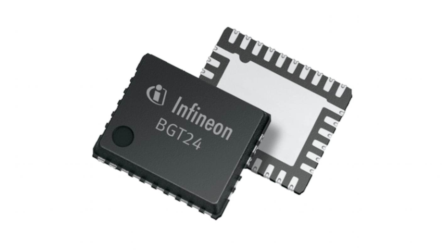 Infineon BGT24MTR12E6327XUMA1 RF Transceiver, 9Pin VQFN329 RS