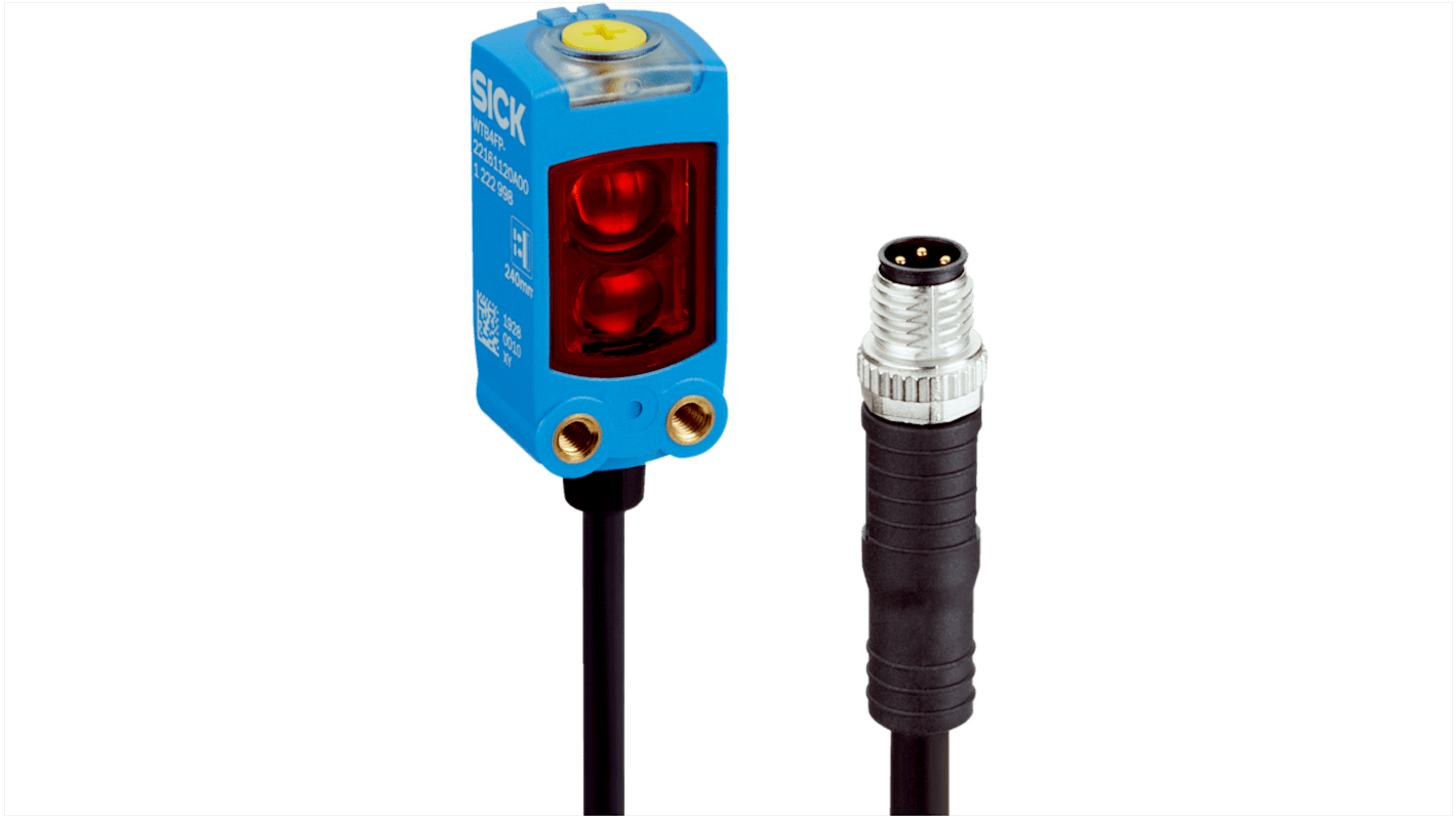 Sick Background Suppression Photoelectric Sensor, Miniature Sensor, 220 mm Detection Range