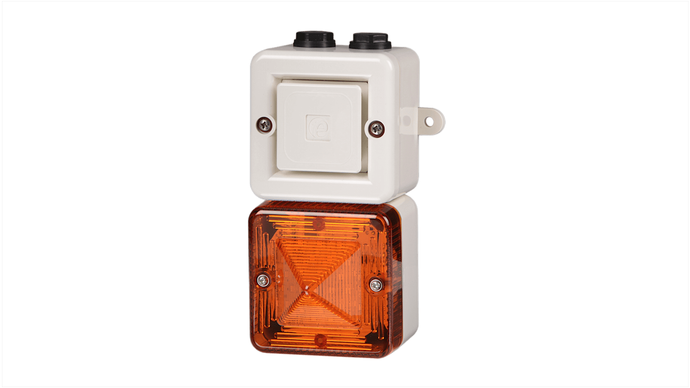 e2s SONFL1X Xenon Blitz-Licht Alarm-Leuchtmelder Orange, 24 V dc