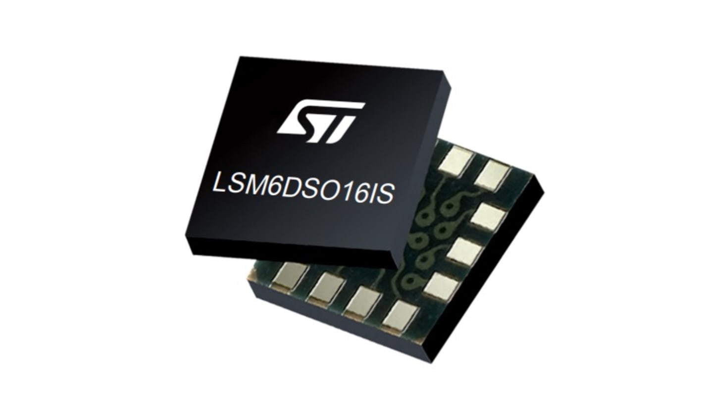 STMicroelectronics 3-Axis Surface Mount Accelerometer & Gyroscope, LGA-14L, I2C, SPI, 14-Pin