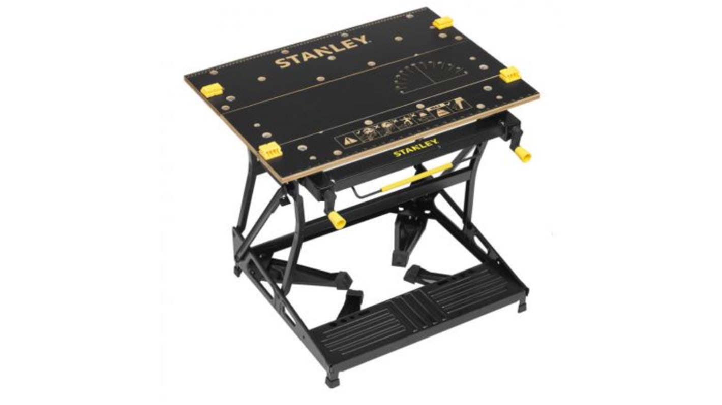 Stanley Portable Bamboo, Steel Workbench, 250kg Max Load x 37cm x 61cm