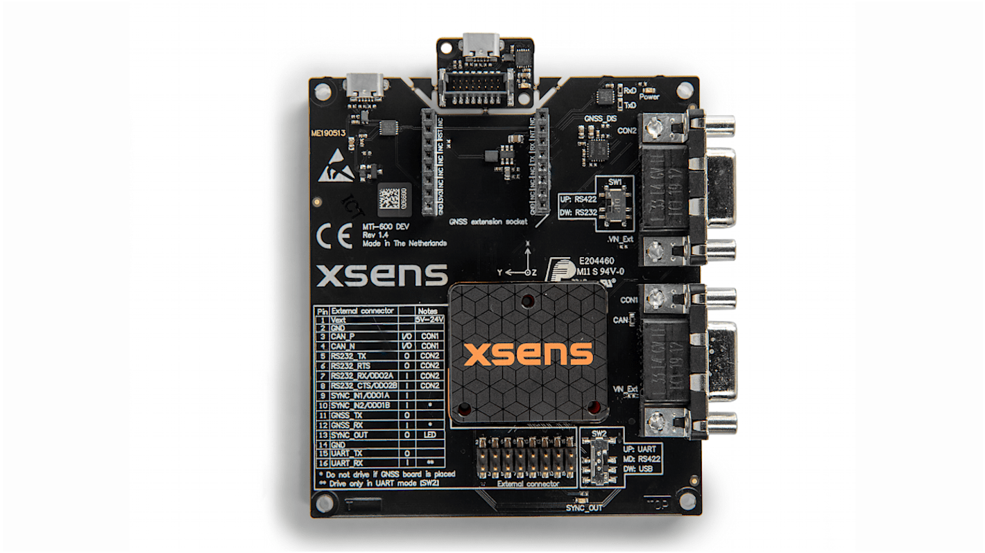 Xsens by Movella MTi-630-DK MTi-630  Entwicklungskit, Beschleunigungssensor, Luftdrucksensor, Gyroskop-Sensor,