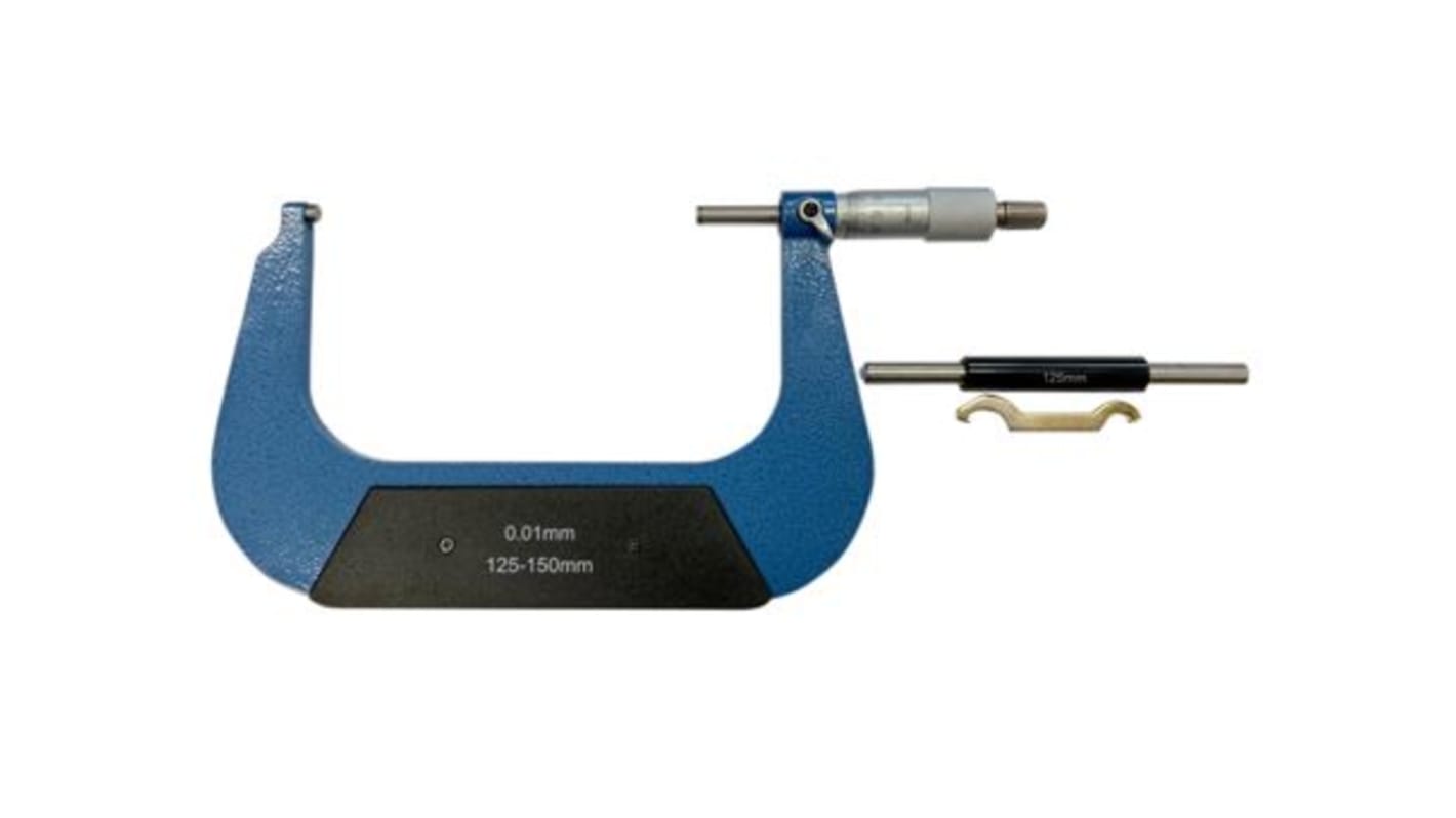 RS PRO External Micrometer, Range 125mm →150mm