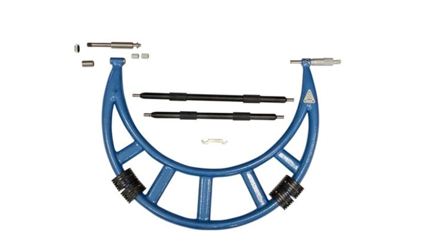 RS PRO Interchangeable Micrometer, Range 12 in to 16 in, With UKAS Calibration