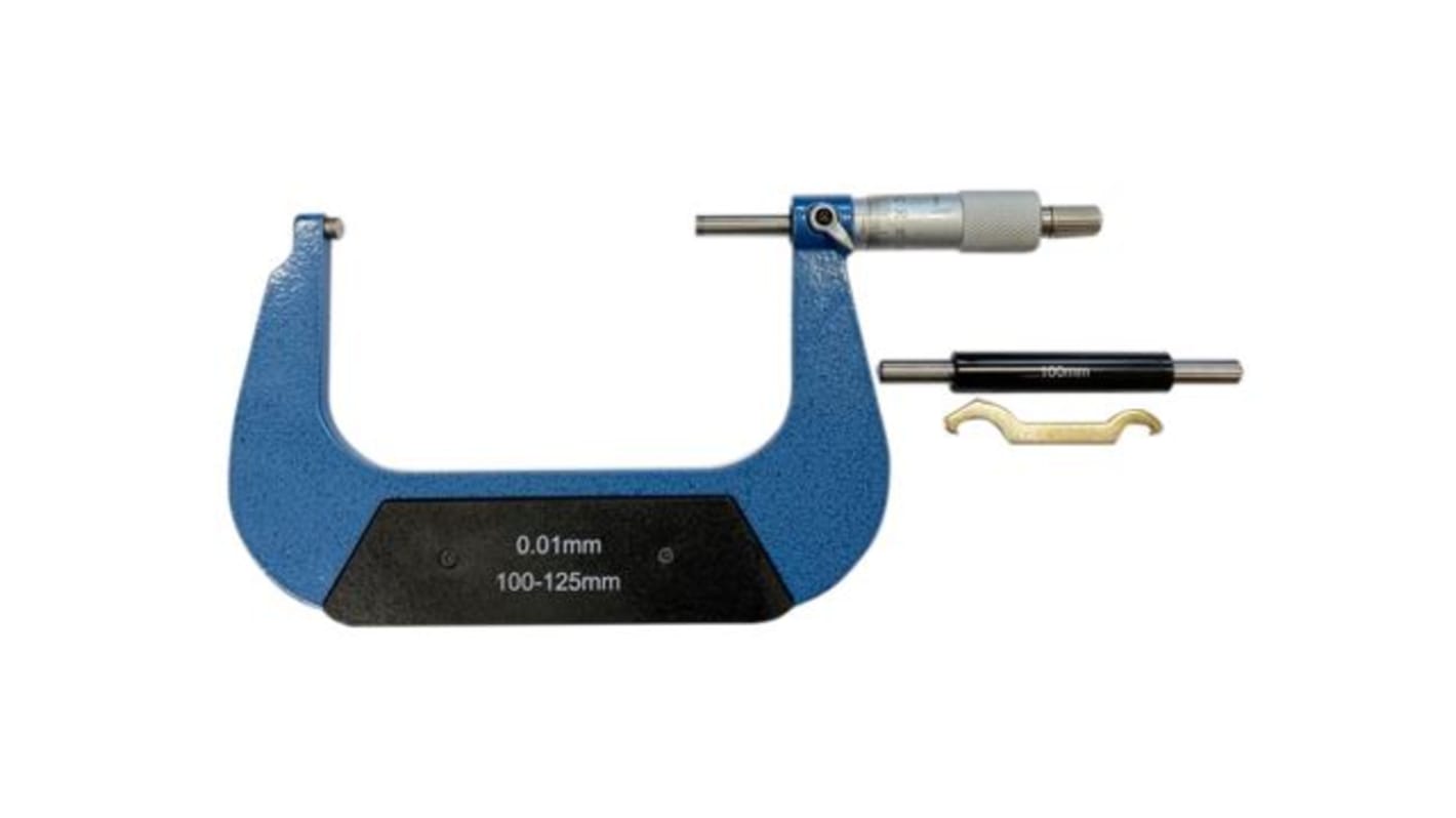 RS PRO Mikrometer Außen-Messschraube Metrisch, 100mm bis 125mm / ±0,006 mm, ISO-kalibriert