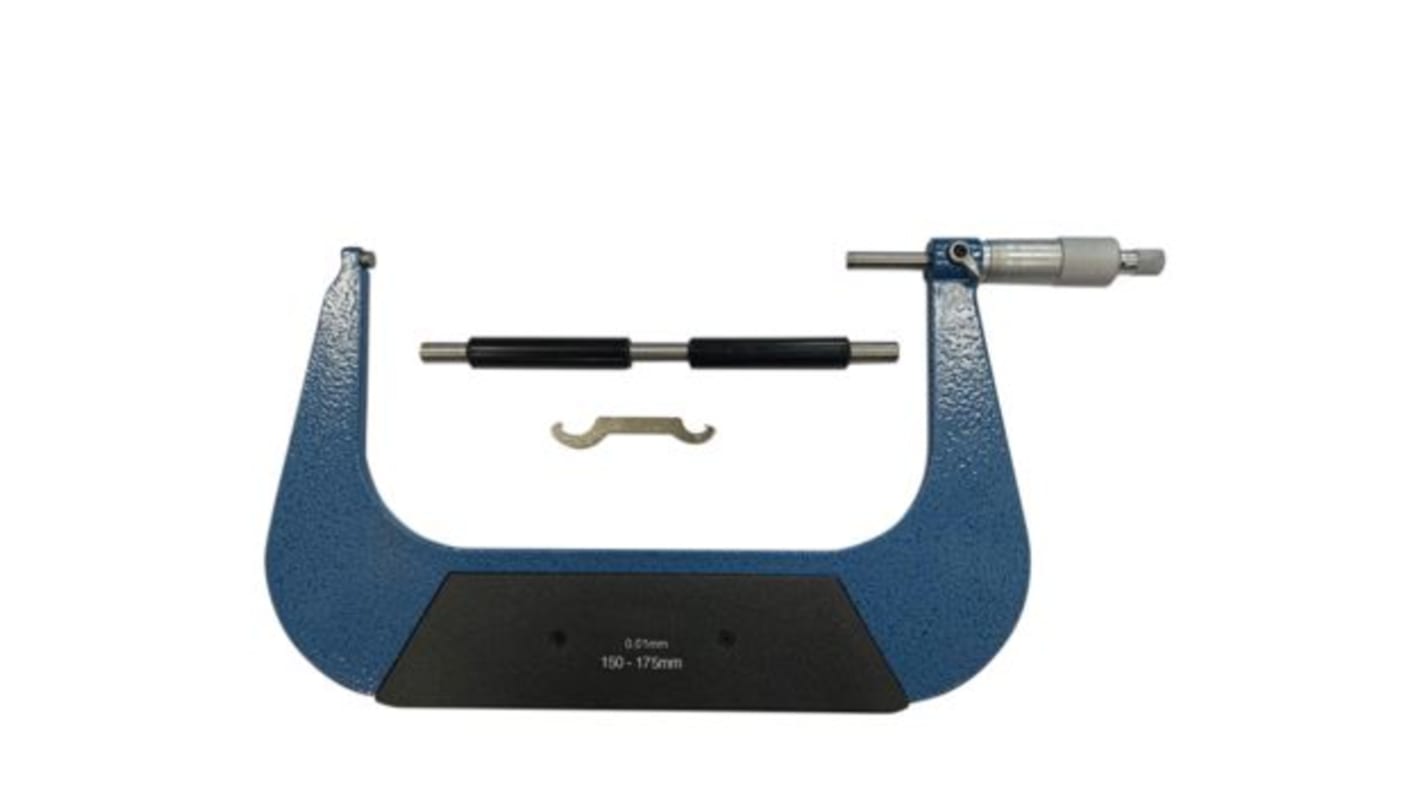 RS PRO Mikrometer Außen-Messschraube Metrisch, 150mm bis 175mm / ±0,007 mm, ISO-kalibriert