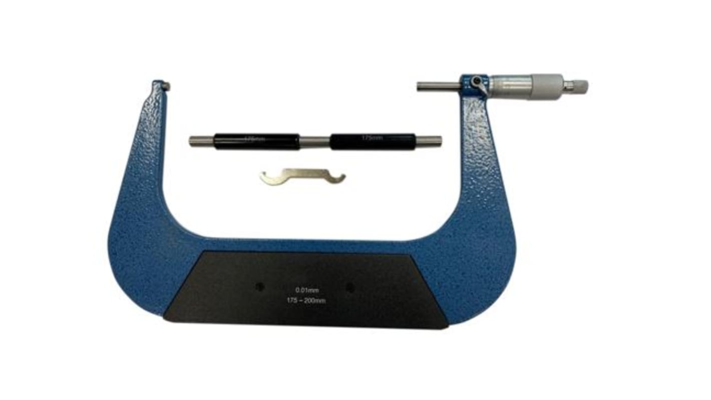 RS PRO Mikrometer Außen-Messschraube Metrisch, 175mm bis 200mm / ±0,007 mm, ISO-kalibriert