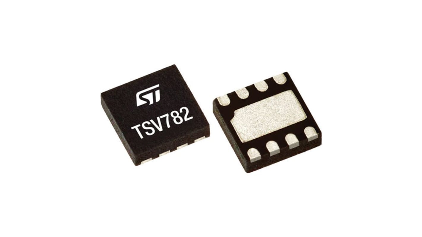 TSV782IQ2T STMicroelectronics, Op Amp Module 2, Rail to Rail Input/Output, 8-Pin DFN8