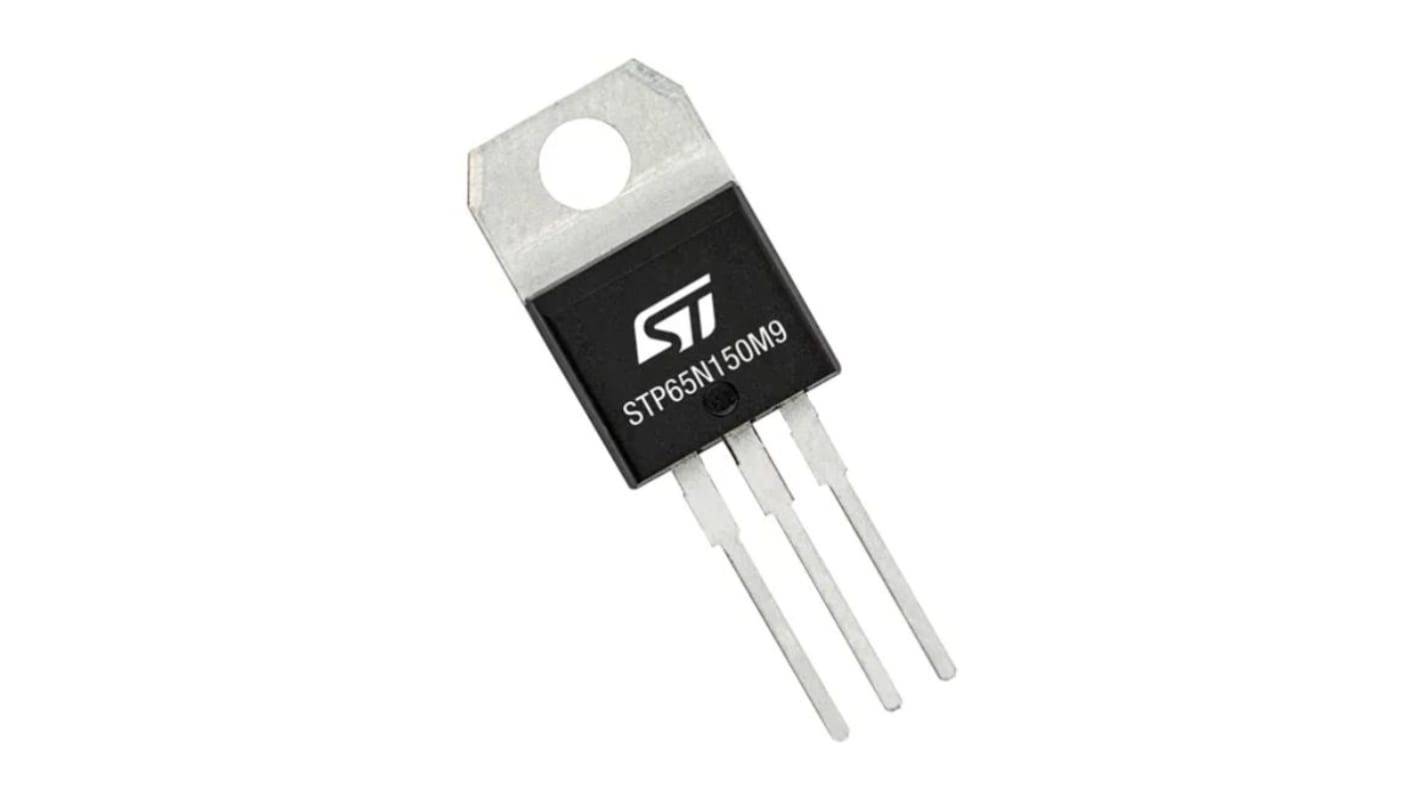 Silicon N-Channel MOSFET, 20 A, 650 V, 3-Pin TO-220 STMicroelectronics STP65N150M9