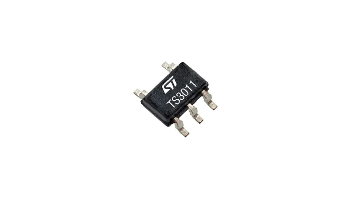 TS3011IYCT STMicroelectronics, Comparator, Push-Pull O/P, 2.2 → 5 V 5-Pin SC70-5